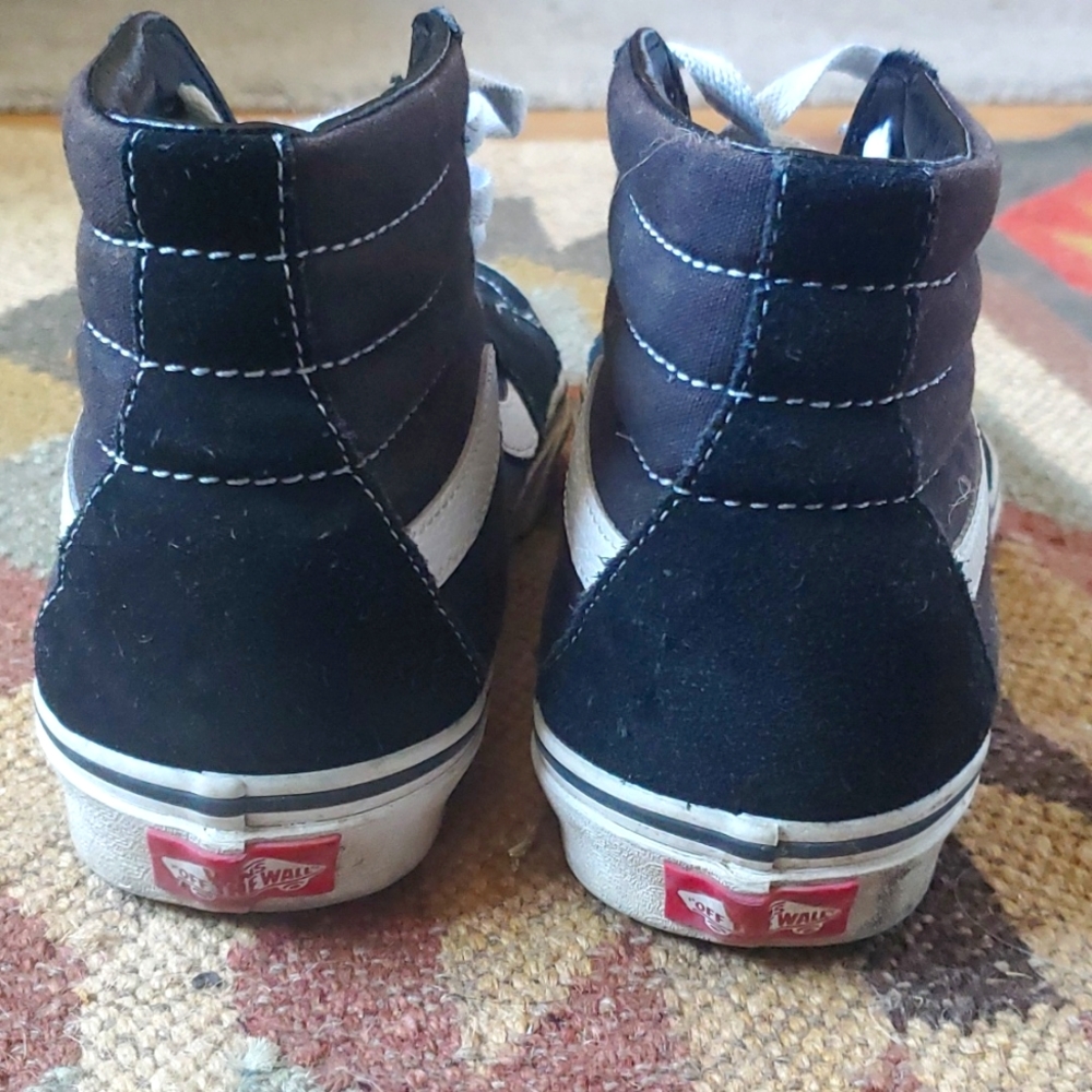 Vans Sk8 Hi Top Black Sneakers Men's size 6 - Picture 4 of 7